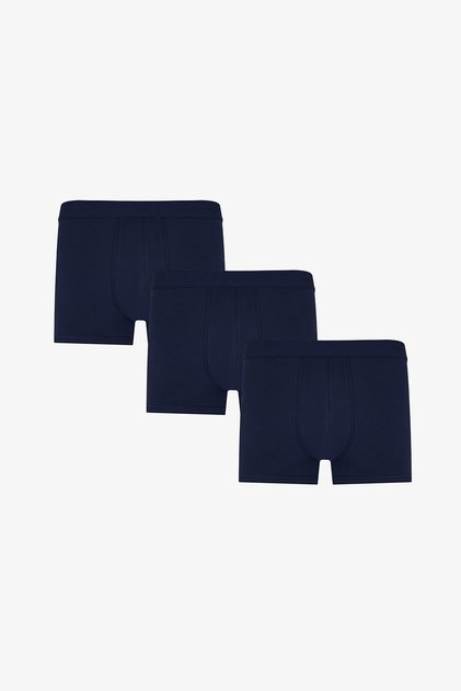 Basic Blue 3-Piece Boxer Briefs