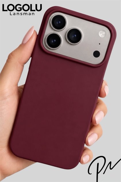 IPhone 17 PRO Uyumlu Kılıf Logolu Lansman Soft Yumuşak Içi Kadife Silikon Kapak