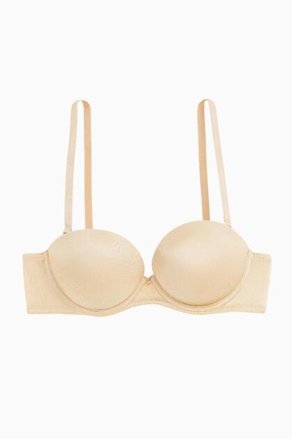Olympos Strapless Micro Bra - Double Push Up, Extra Padded - Basic - 2536 - Nude