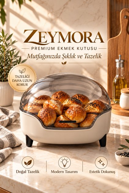 ZEYMORA EKMEK SEPETİ VE SUNUM FANUSU