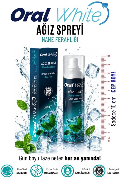 Ağız Kokusu Giderici ve Önleyici Sprey 20ml Alkolsüz - Yeni Formül