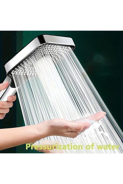 10 inch RAINCO GOREGE Square Push Button Shower Head - High Pressure Rainfall Shower with Anti-Clog