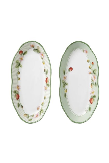 Emberlynn Bone 20 cm Set of 2 Oval Plates