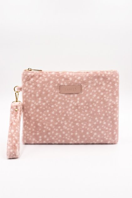 Pink Viral Fuzzy Bambi Clutch Bag