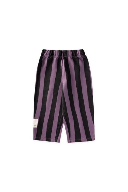 Loose Fit Sweatsuit, Ages 2–8, Purple and Anthracite Striped