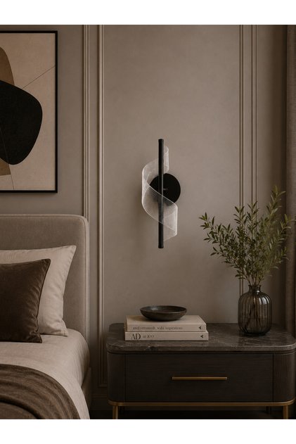 إضاءة جدارية LED سوداء