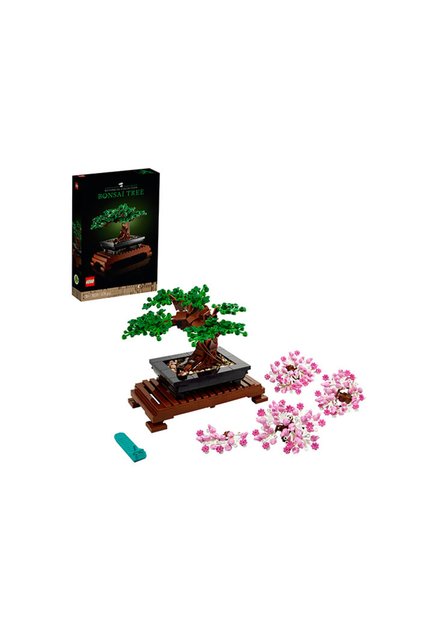 ® ICONS Arbore Bonsai 10281 - Set de construcție decorativ de colecție pentru adulți (878 piese)
