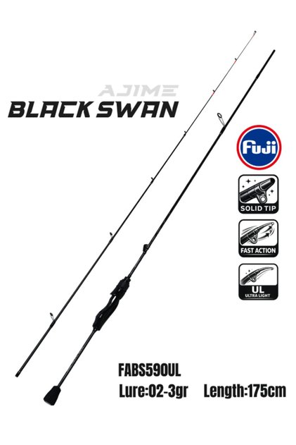 Ajime Black Swan 175cm 02-3gr Aji LRF Kamışı