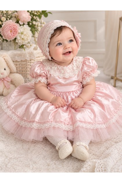 Princess Dress Set of 4 Baby Girl Cotton Lined Babyshower-Birthday-Engagement