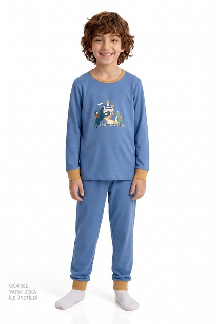 Boys Tiny Friends Adventure Cotton Long Sleeve 2-Piece Pajama Set