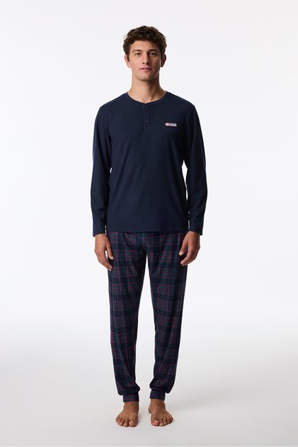 Men's North Rail Striped Long Sleeve Jogger Pajama Set