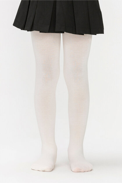 Vanilla Color Girl's Bamboo Pantyhose