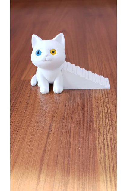 Kapı Stoperi /Kaymaz Taban / Kedi figürlü / kapı tutacağı/ Dekoratif /Kapı süsü Sağ