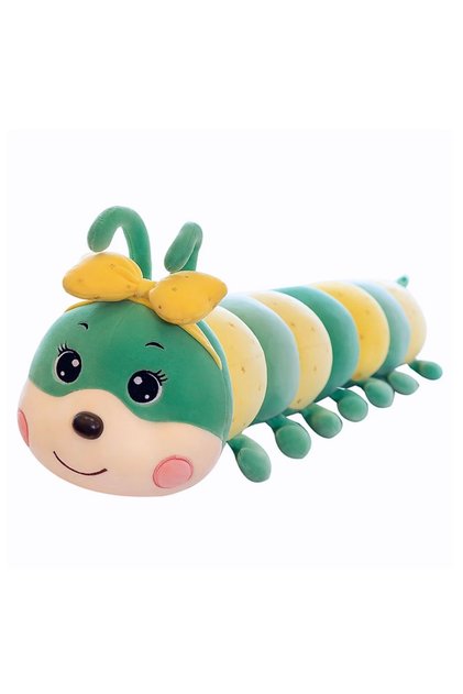 Παιχνίδι De Plus, Cozy Caterpillar, Πράσινο/κίτρινο, 80 εκ.