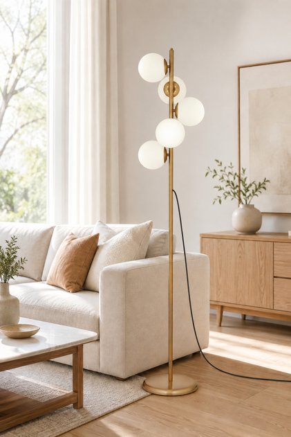 Uzel 5Li Eskitme Modern Tasarım Metal Lambader