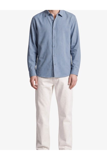 Cotton Regular Fit Classic Collar Long Sleeve Shirt