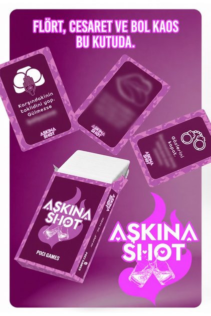 Aşkına Shot – Çiftlere Özel Eğlenceli Kart Oyunu | 60 Kart | Sevgiliye Hediye | Romantik Çift Oyunu | İlişki ve Parti Oyunu