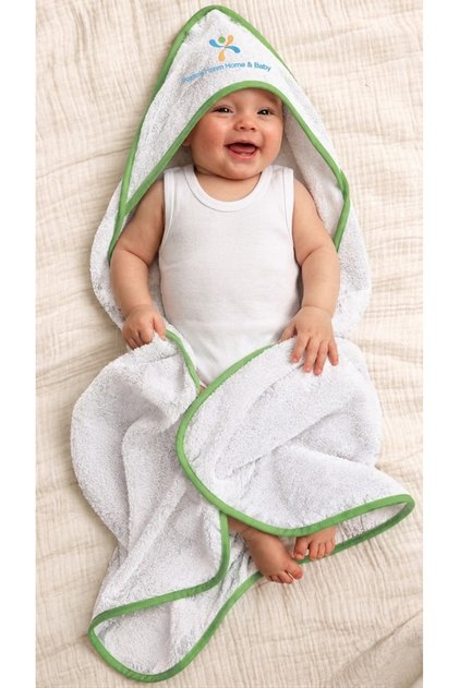 Outlet Product/ 100% Cotton Girl-Boy Newborn-Baby Bath Towel Swaddle Plain / Green Striped