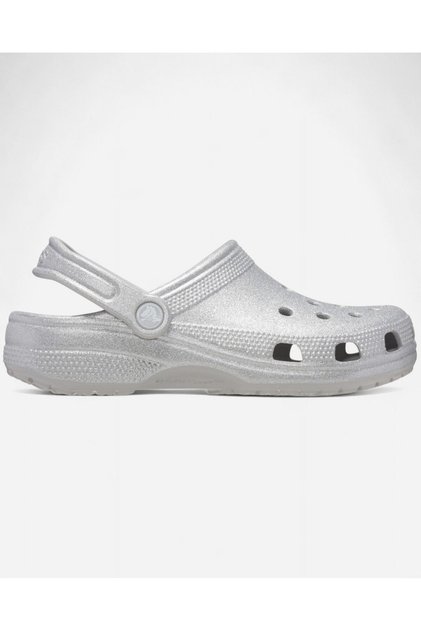 Classic Glitter Kadın Gri Terlik
