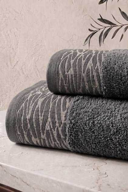 Serenity 2-Piece Bath Towel Set (1 Piece 50X90Cm & 1 Piece 70X140Cm) - Luxury Towel Set, 845Gr, Soft, Absorbent and Durable