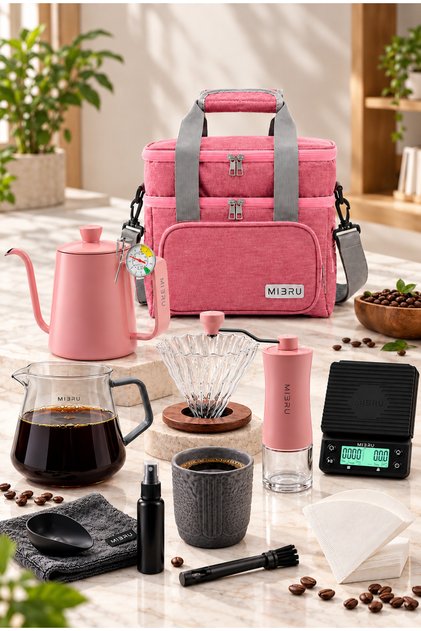 11-Piece V60 Pour Over Coffee Set – Complete Home & Outdoor Brewing Kit