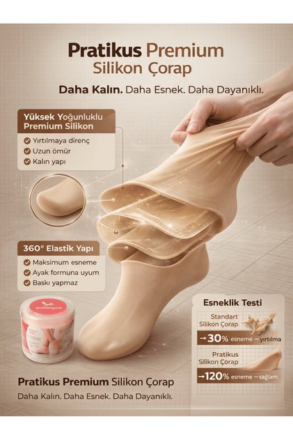 Silicone Moisturizing Socks – Care Socks for Cracked and Dry Heels, Softening Foot Socks