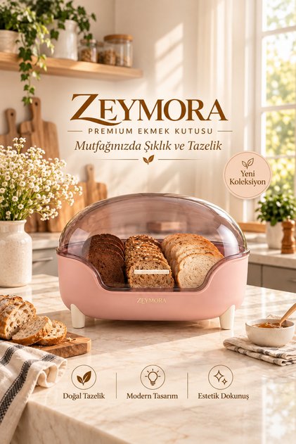 ZEYMORA EKMEK SEPETİ VE SUNUM FANUSU