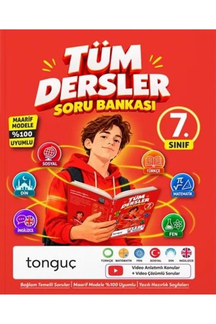 Tonguç 7. Sınıf Tüm Dersler Soru Bankası Fijital Kitap
