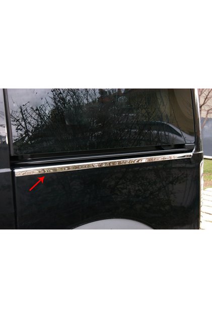 S-Dizayn Ford Connect ile Uyumlu Krom Sürgülü Kapı Çıtası 1 Prç 2002-2014 (K.Ş)