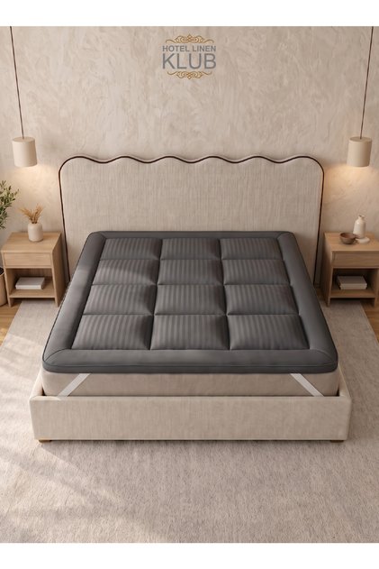600 GSM Mattress Topper - Soft, Firm,and Extra Thick Fibersheet and Highly Elastic Bands