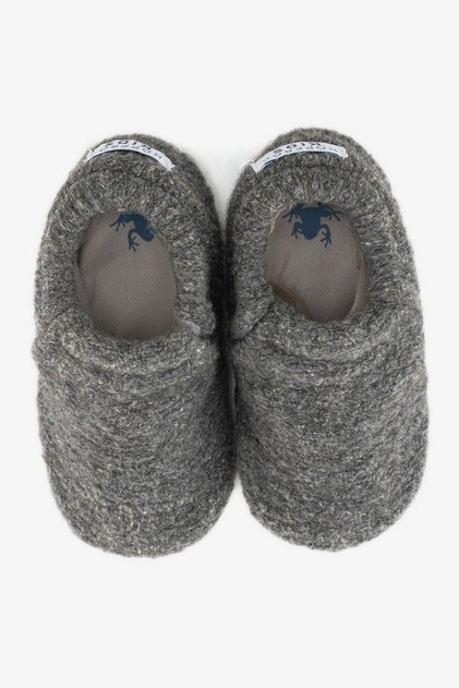 Recycled Woo Wooly Gray Barefoot Slippers (Gift Set)