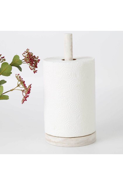 Marble Paper Towel Holder Beige