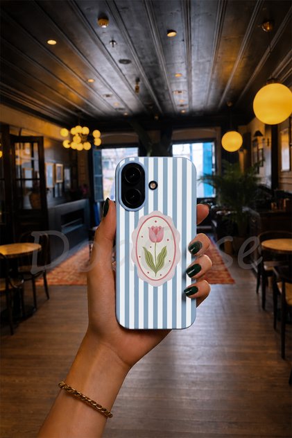 iPhone 17 Uyumlu Bebek Mavisi Renkli Lansman Telefon Kılıfı