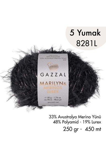 Marilyn & Merinos Lurex 8281 L- 5 Balls 250 Gr