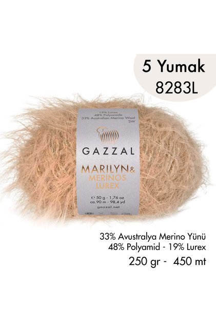 Marilyn & Merinos Lurex 8283 L- 5 Yarns 250 Gr