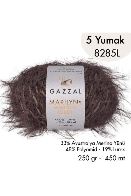 Marilyn & Merinos Lurex 8285 L- 5 Yarns 250 Gr