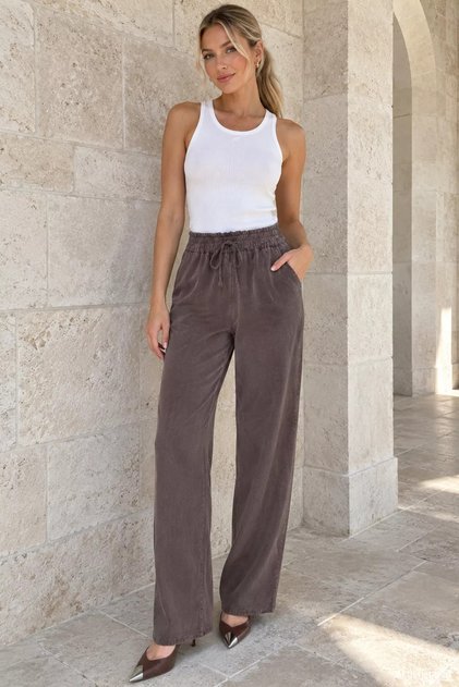 Elastic Waist Tencel Fabric Hijab Pants