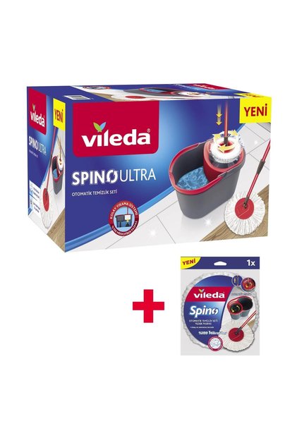 Spino Ultra Otomatik Temizlik Seti + Yedek Paspas