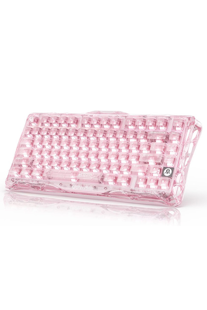 Mercury K1 Lite RGB Işıklı Kablosuz Mekanik Gaming Klavye, İngilizce Q, Crystal Rose