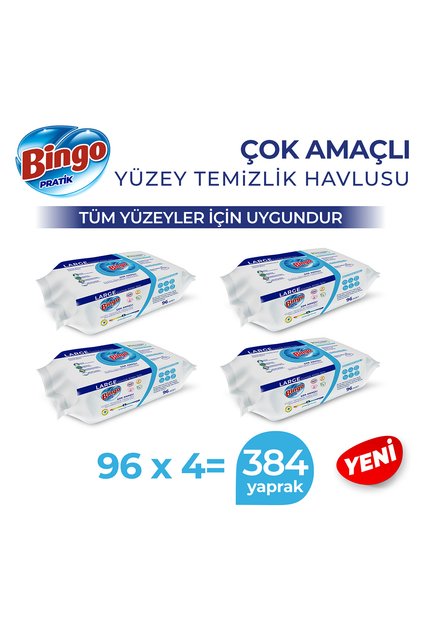Surface Cleaning Towel Large White Soap 96X4 (384 Sheets)