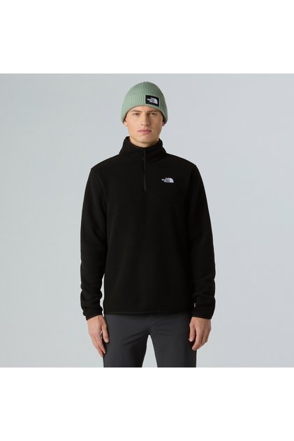 Glacier Fleece 1/4 Zip Men's Black Outdoor Sweatshirt