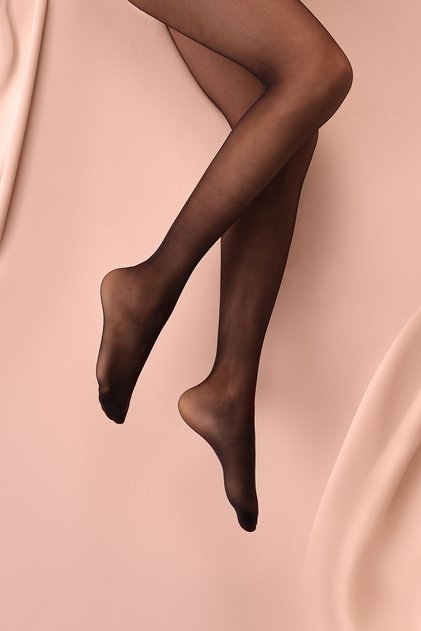 Cream Black pantyhose