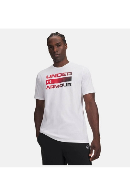 UA Team Issue Wordmark Beyaz Erkek T-Shirt 1329582-102