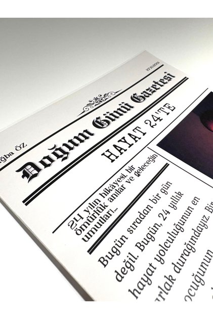 Doğum Günü Gazetesi | Kişiye Özel Doğum Günü Hediyesi