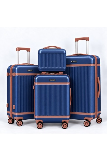4 Pcs ABS Luggage Set 14/20/24/28 Inch with TSA Lock Hard Shell Suitcases & 360° Spinner Wheels, Lightweight Travel Luggage for Women and Men