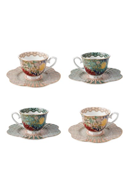 Laverna Bone 4-Piece Coffee Cup Set, 90 ml