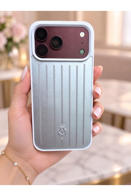 Premium striped custom gray phone case compatible with iphone 18 pro max.