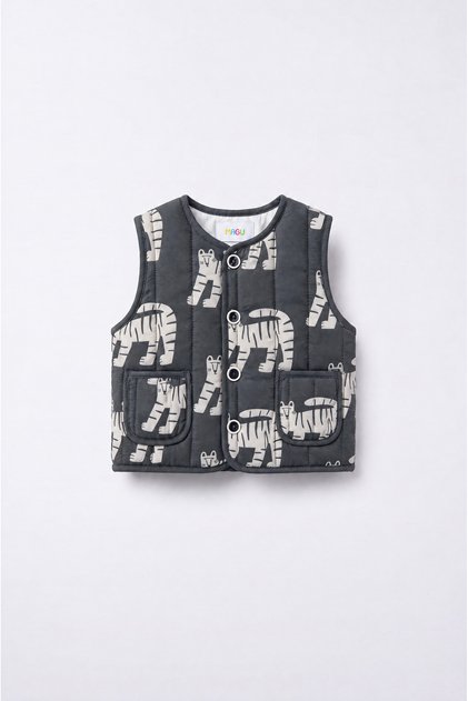 Boys' Tiger-Print Vest