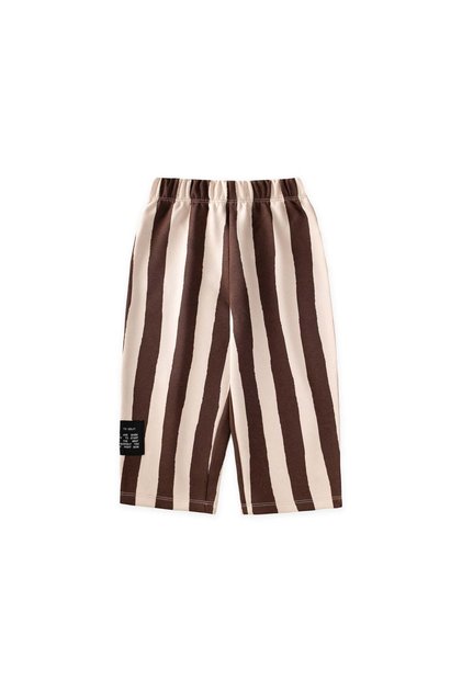 Loose Fit Sweatsuit, Ages 2–8, Beige and Brown Striped