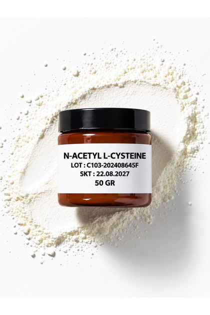 N-Acetyl L-Cysteine – Vegan Toz Saf % 99,1 -Hammadde 50 gr